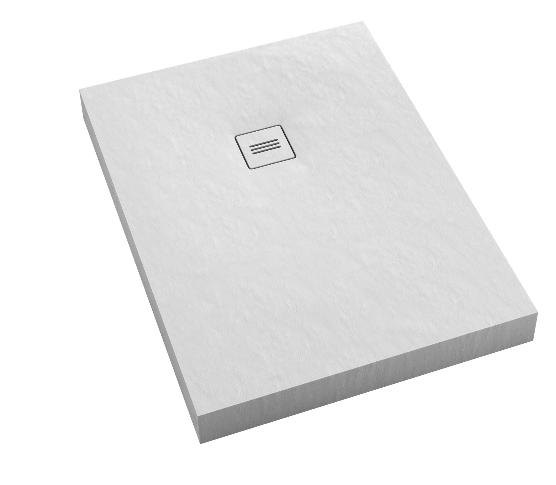 Schedline Nonlimits White Stone Rechteckige Duschwanne + Abdeckung 160x90 cm weiß 3ST.N1P-90160/B/ST-M1/B/ST