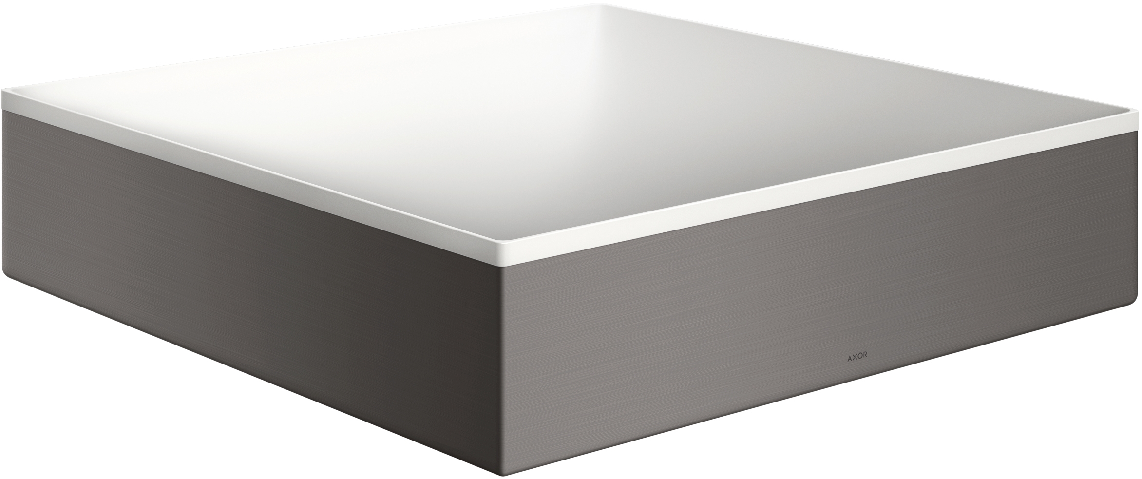 Axor Suite Waschbecken 40x40 cm quadratisch Aufsatzwaschbecken weiß-schwarz 42003340