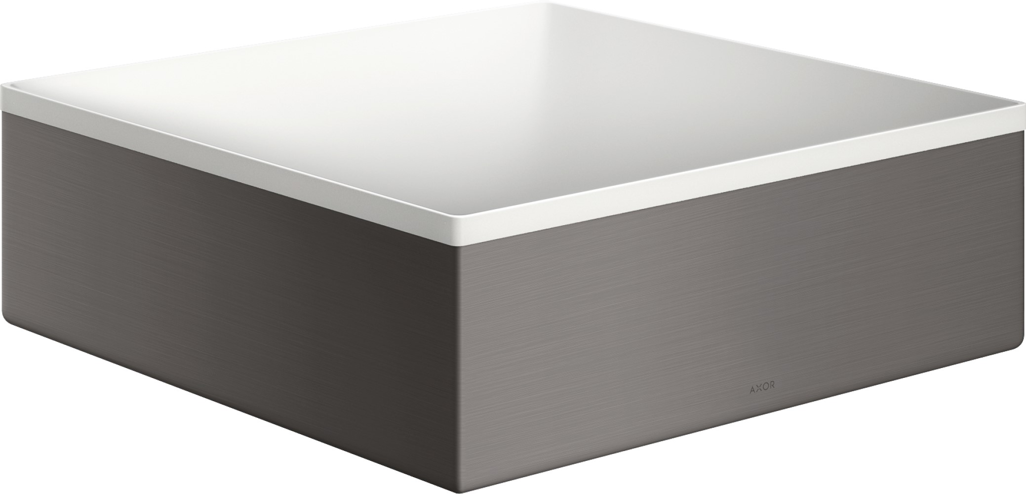 Axor Suite Waschbecken 28.5x28.5 cm quadratisch Aufsatzwaschbecken weiß-schwarz 42002340