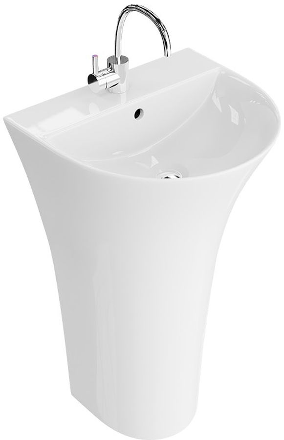 LaVita Pera Waschbecken 45.5x41.5 cm halbrund Freistehend weiß 5900378334385