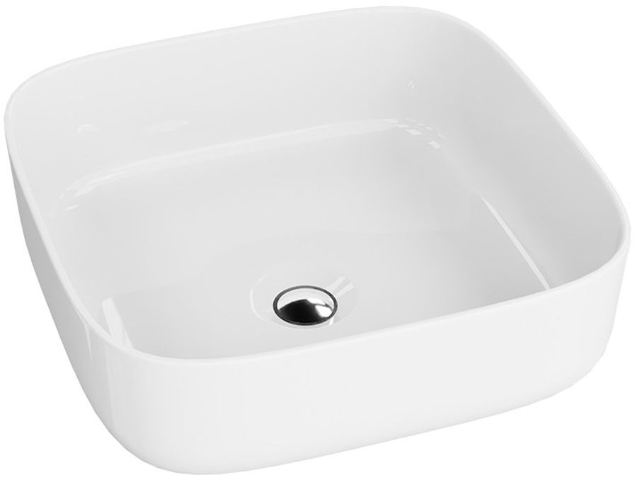 LaVita Galera Waschbecken 39x39 cm quadratisch Aufsatzwaschbecken weiß 5900378334323