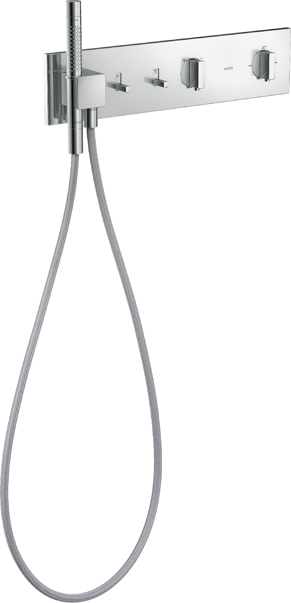 Axor ShowerComposition Badewannen- und Duscharmatur Unterputz mit Thermostat chrom 12571000