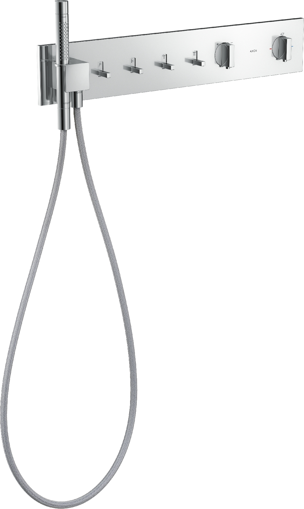 Axor ShowerComposition Badewannen- und Duscharmatur Unterputz mit Thermostat chrom 12573000