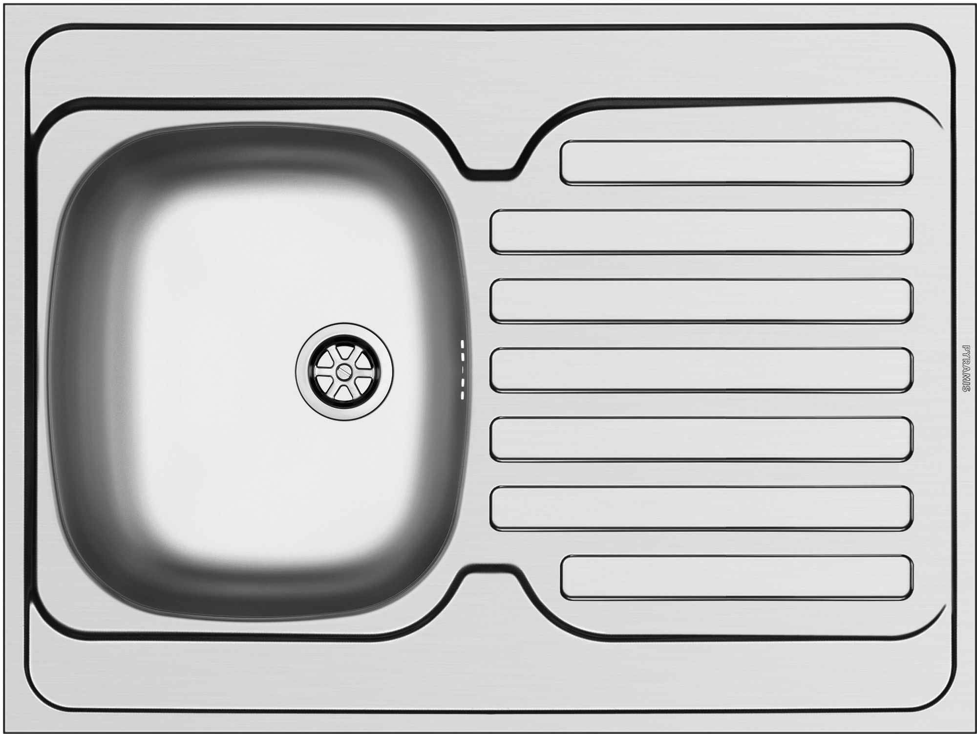 Pyramis Intl Stahlspüle 80x60 cm 100106903