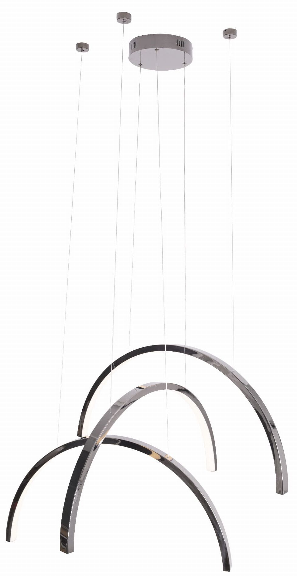 MaxLight Trio Arc Pendelleuchte 1x63 W schwarz P0508