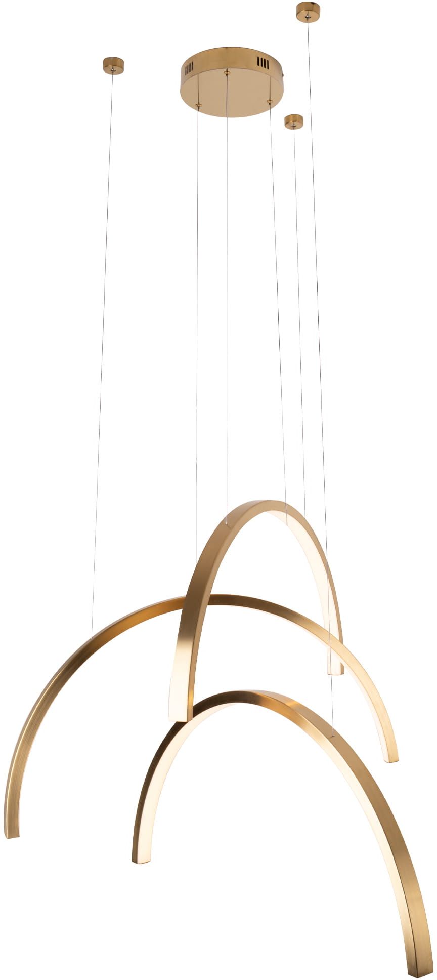 MaxLight Trio Arc Pendelleuchte 1x63 W gold P0509