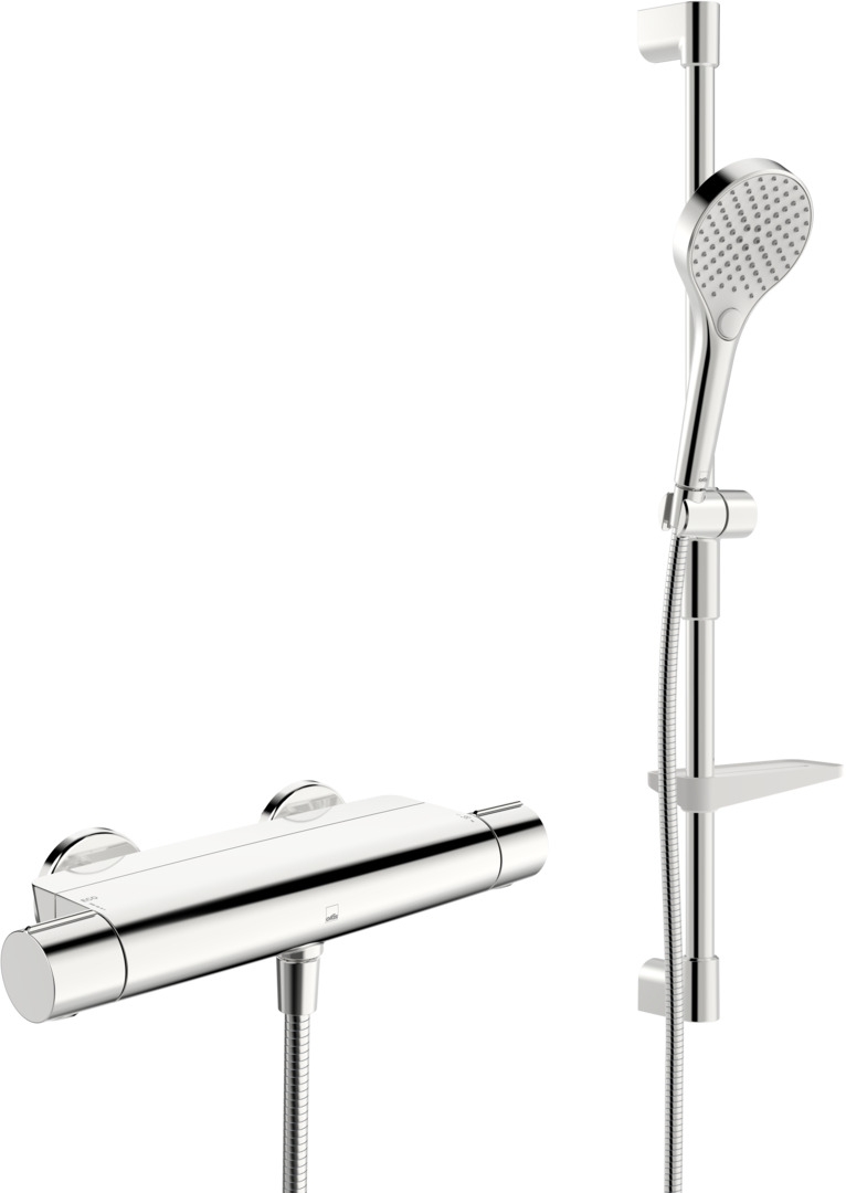 Oras Optima Style Duschbatterie Wandmontage mit Thermostat chrom 7169NU