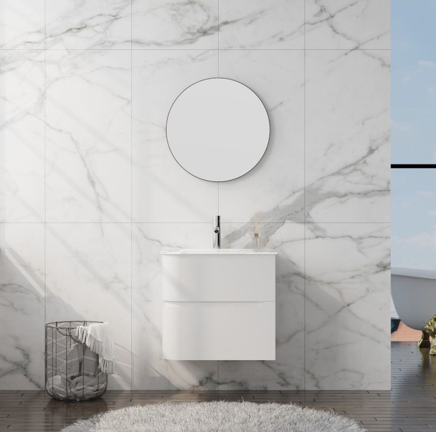 LaVita Atlanta Waschbecken mit Unterschrank 60 cm weiß 5900378335559