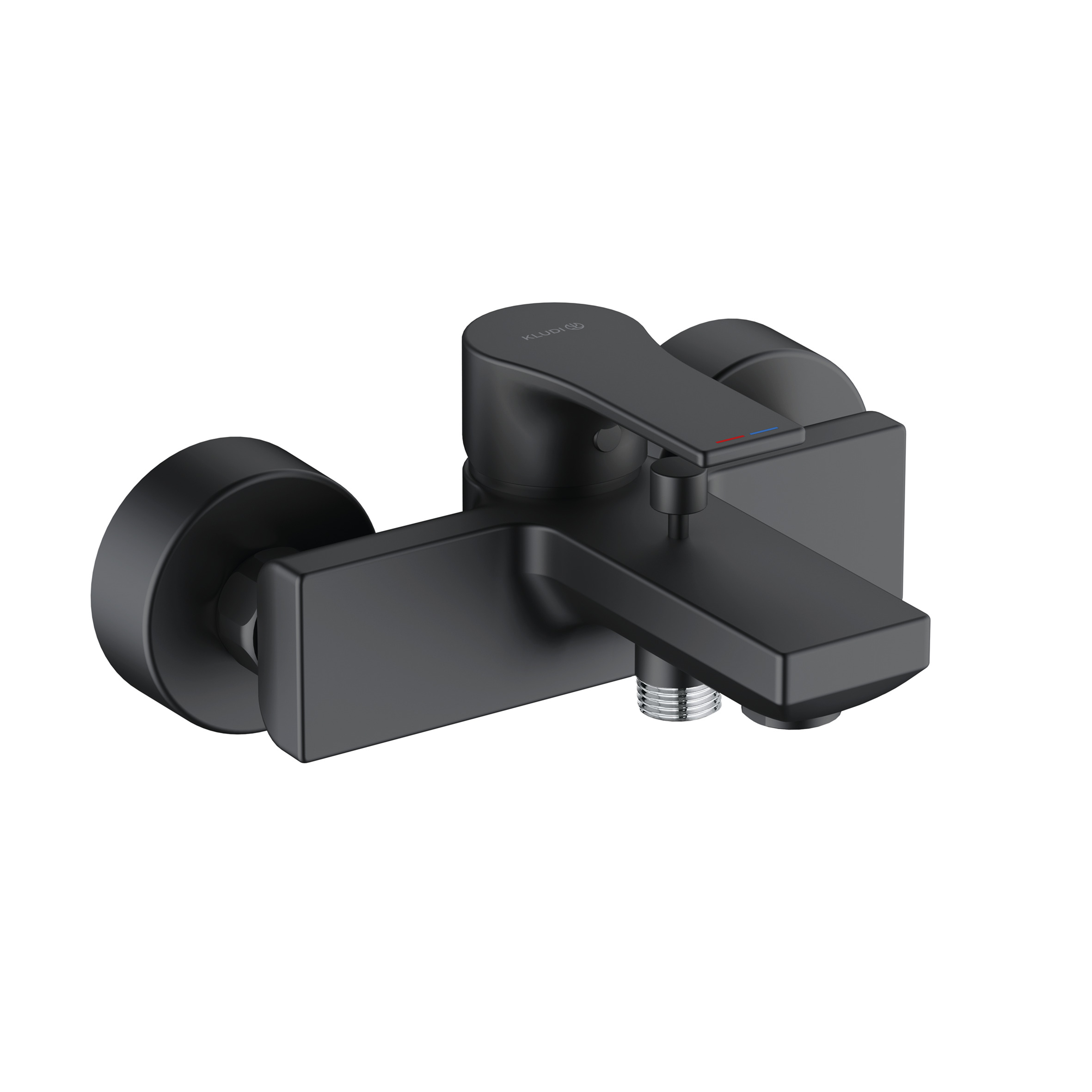 Kludi Zenta SL Badewannen- und Duscharmatur Wandmontage schwarz 486703965