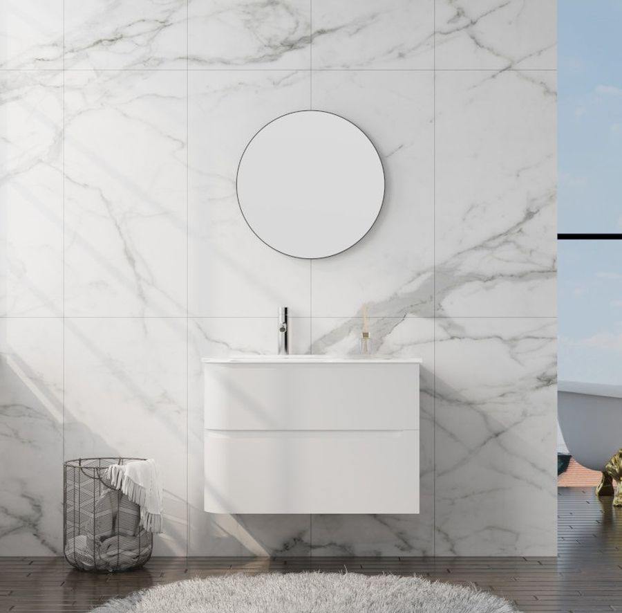 LaVita Atlanta Waschbecken mit Unterschrank 80 cm weiß 5900378335566
