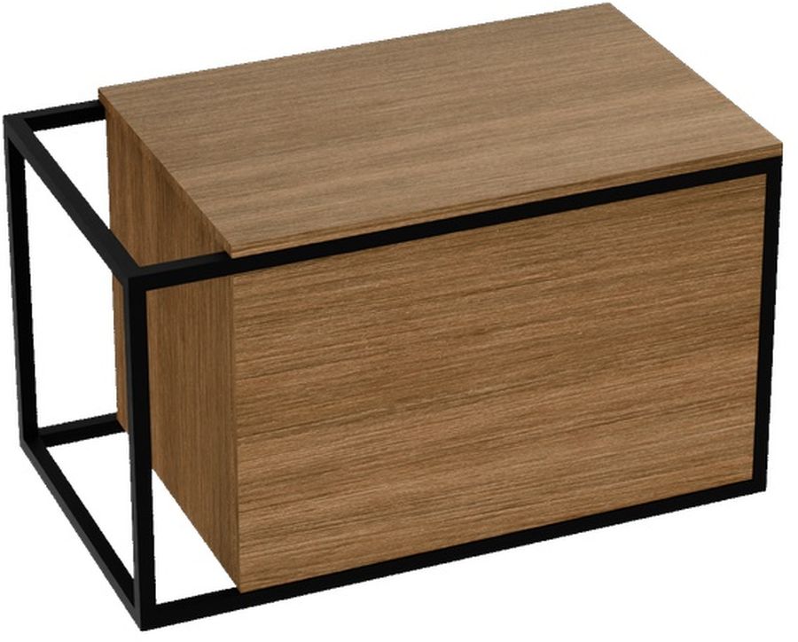 LaVita Freja Schrank mit Arbeitsplatte 80x46x45 cm Unterschrank hängend holz 5900378335368