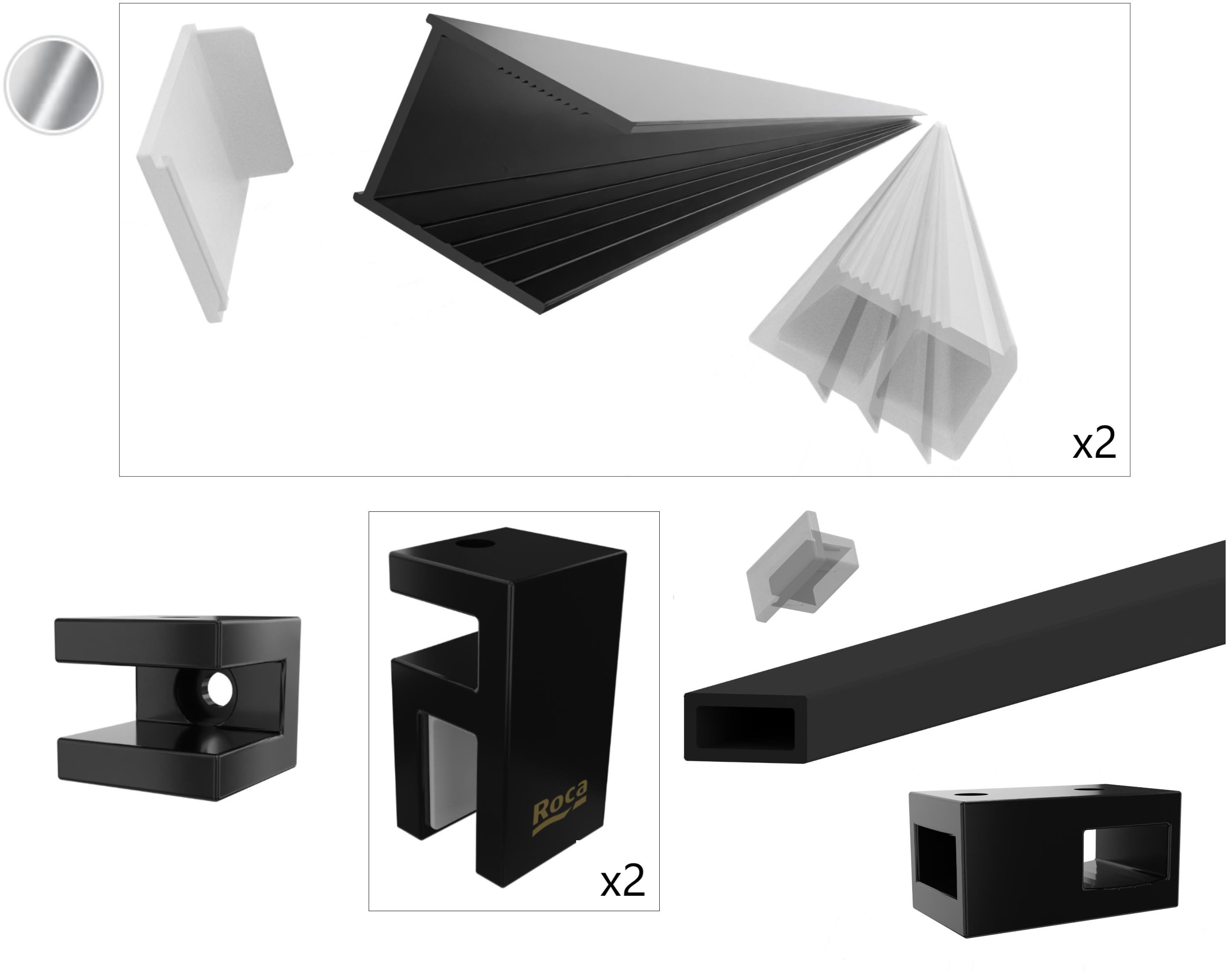 Roca District Montagesatz AMP7920002