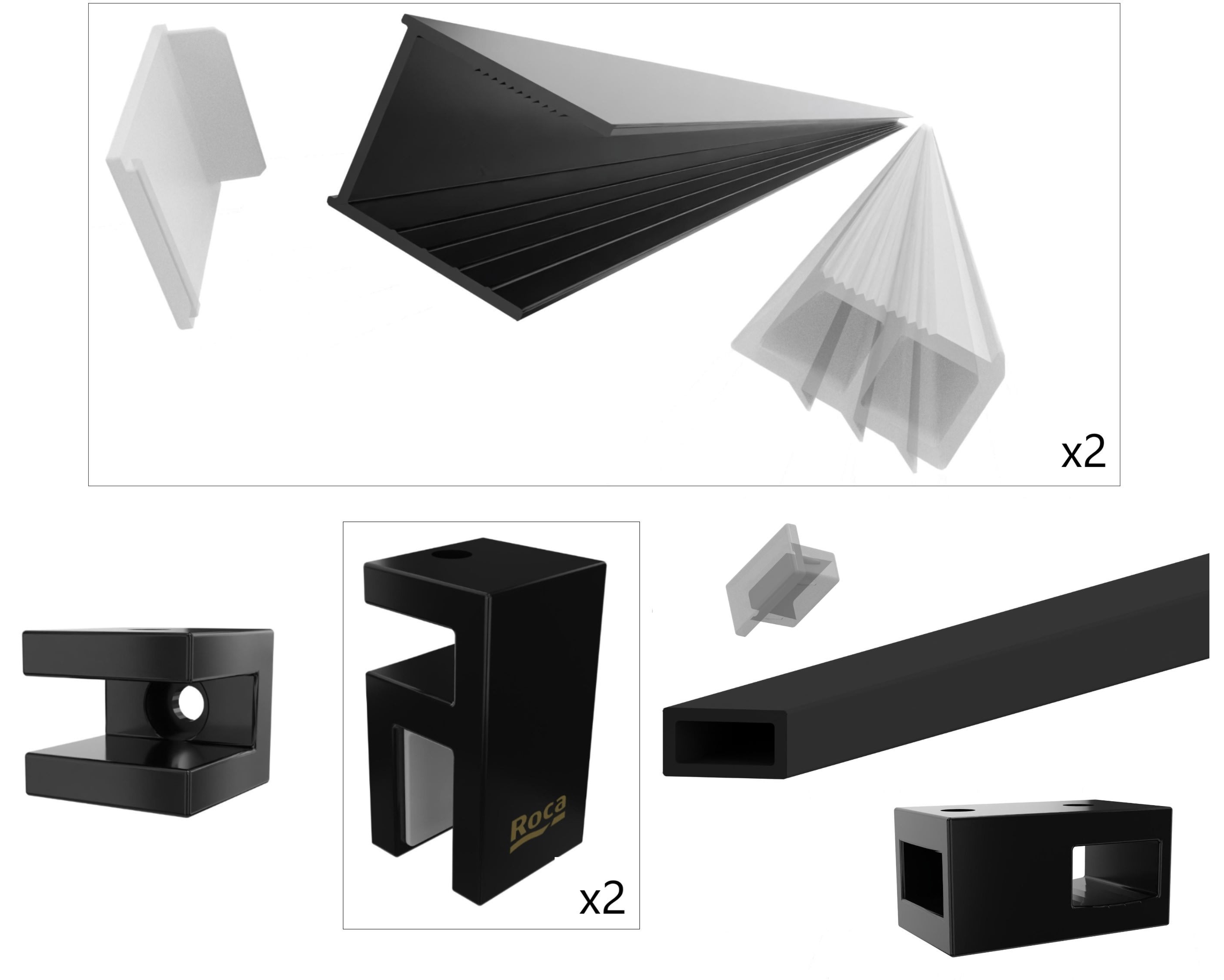 Roca District Montagesatz AMP7920006