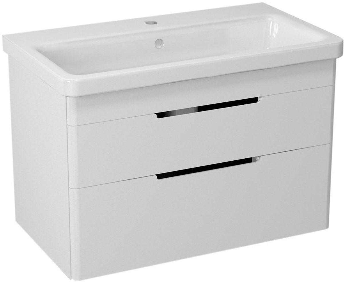 Sapho Ella Kabinett 76.5x43x50 cm Unterschrank hängend weiß EL080-3030