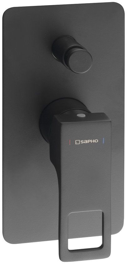 Sapho Forata badewannen- und duscharmatur Unterputz schwarz FT042/15
