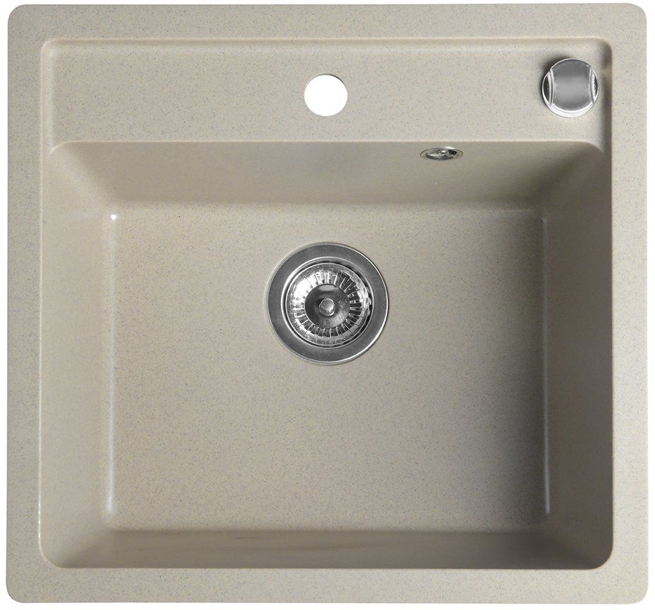Sapho Granitspüle 53x50 cm beige GR1032