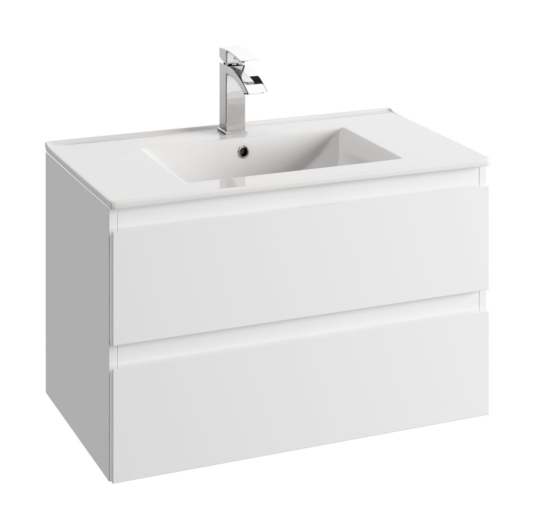 Defra Como Kabinett 79x45.6x50 cm Unterschrank hängend weiß 123D08055