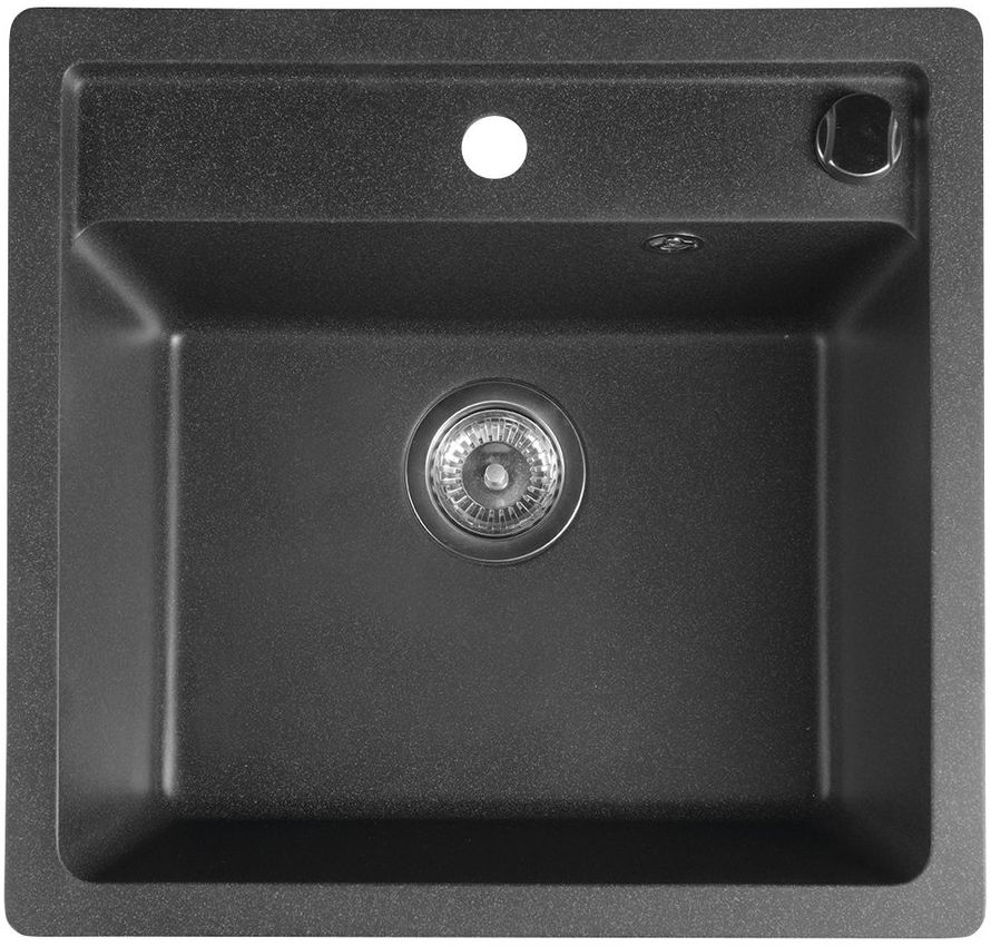 Sapho Granitspüle 53x50 cm schwarz GR1034