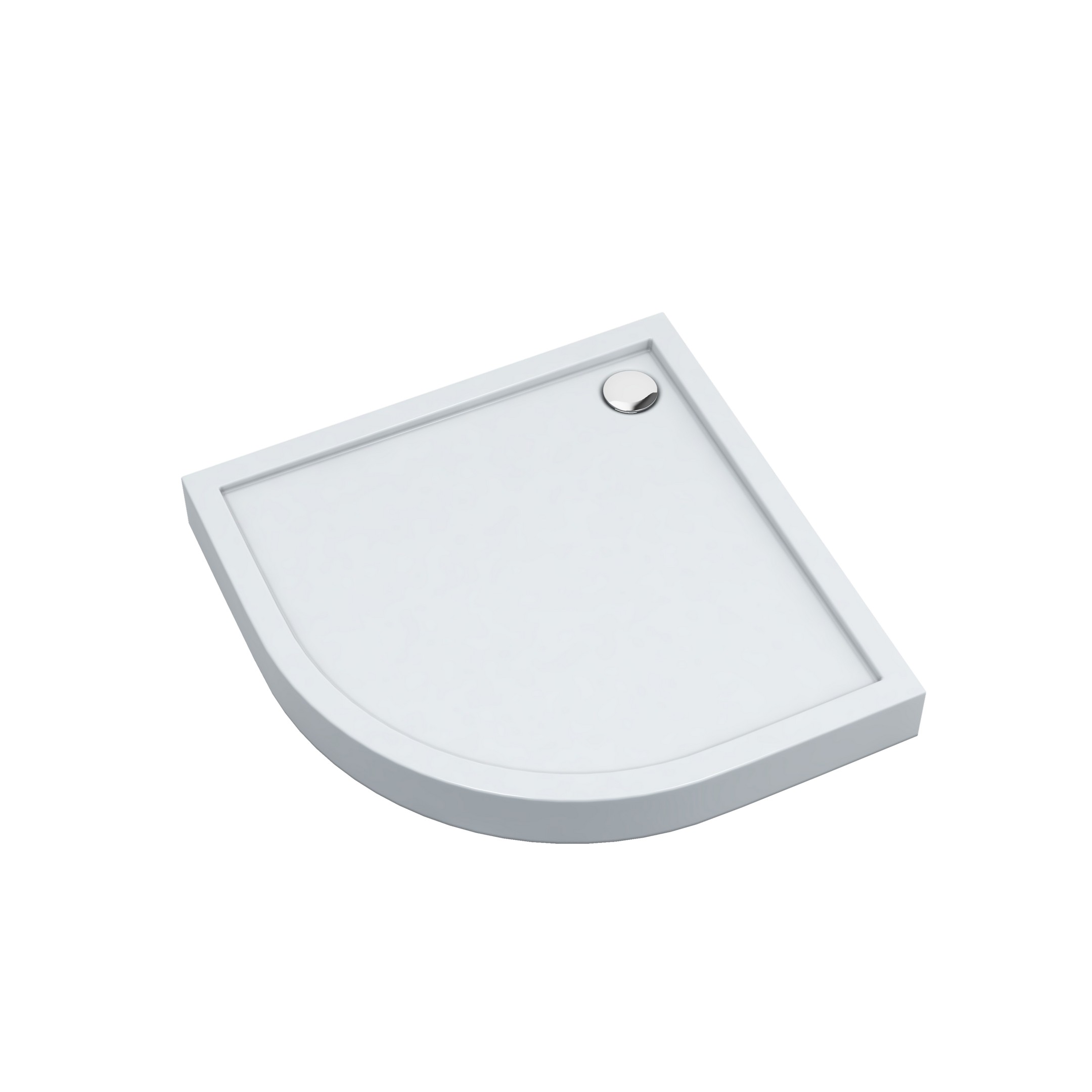 Schedline Cameron Smooth White Halbrunde Duschwanne 90x90 cm weiß 3ST.C1O-9090