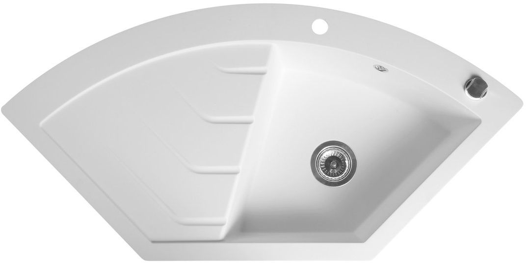 Sapho Granitspüle 114x57.5 cm weiß GR1931
