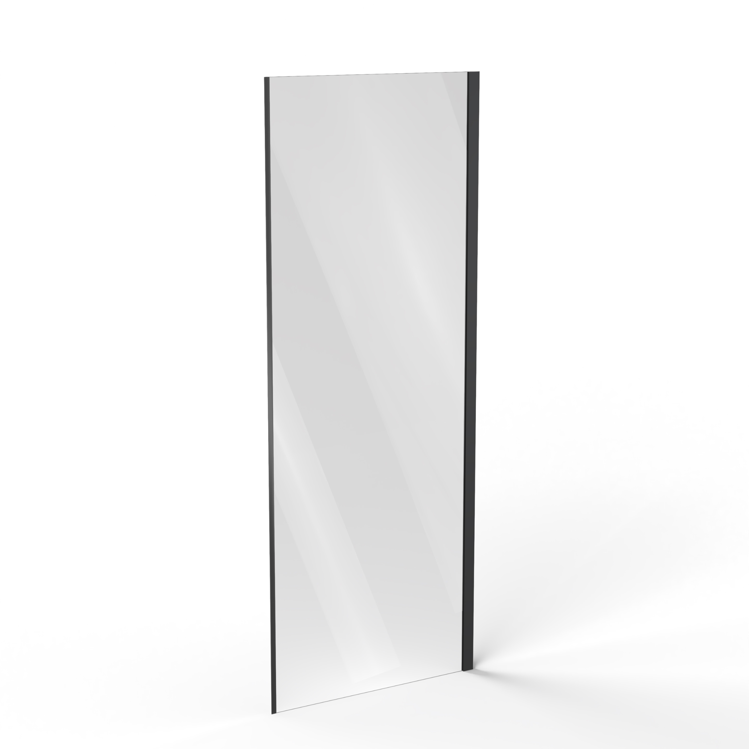 Ravak Cool! Duschwand 80 cm schwarz Matte/durchsichtiges Glas X9VV40300Z1