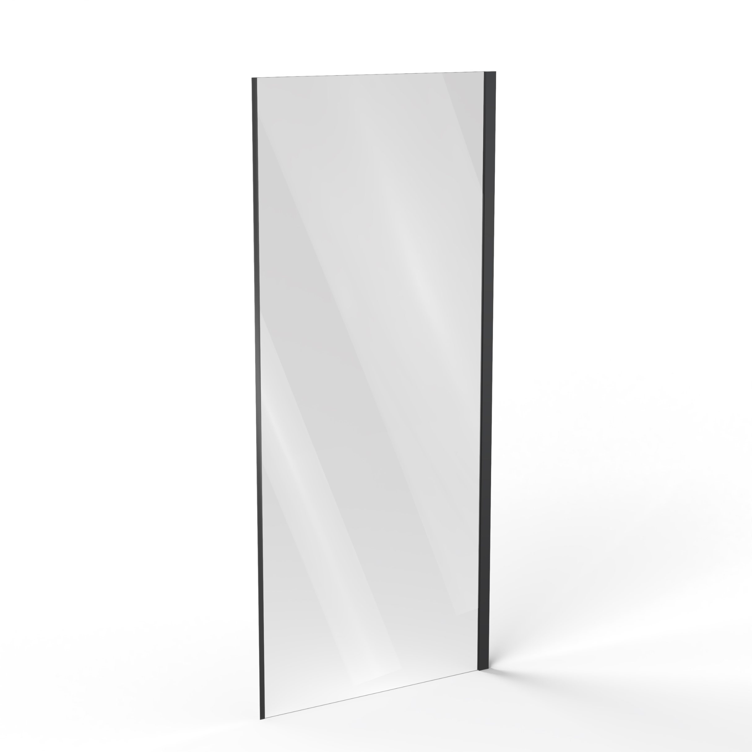 Ravak Cool! Duschwand 90 cm schwarz Matte/durchsichtiges Glas X9VV70300Z1