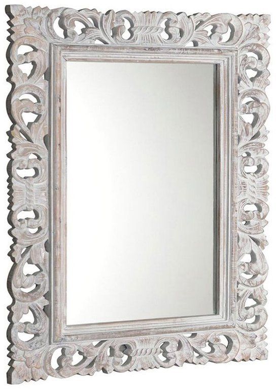 Sapho Scule & Samblung Spiegel 70x100 cm rechteckig weiß IN171