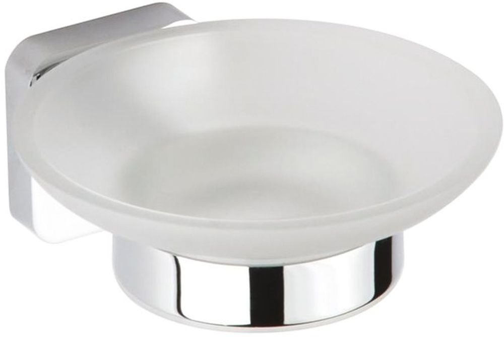 Sapho Insia Seifenschale Wand chrom-weiß IS002
