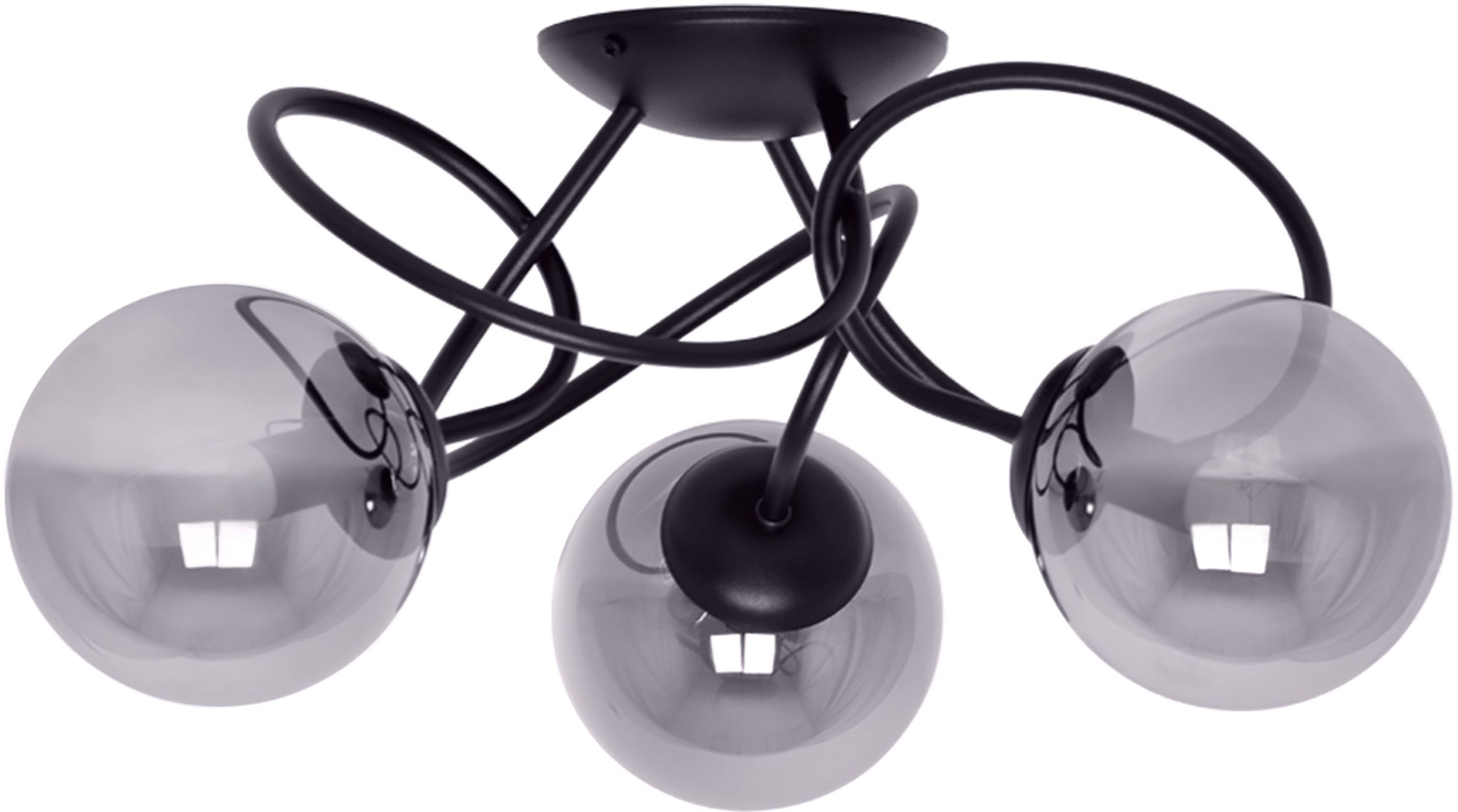 Kaja Rubi Deckenlampe 3x40 W schwarz-graphit K-5116