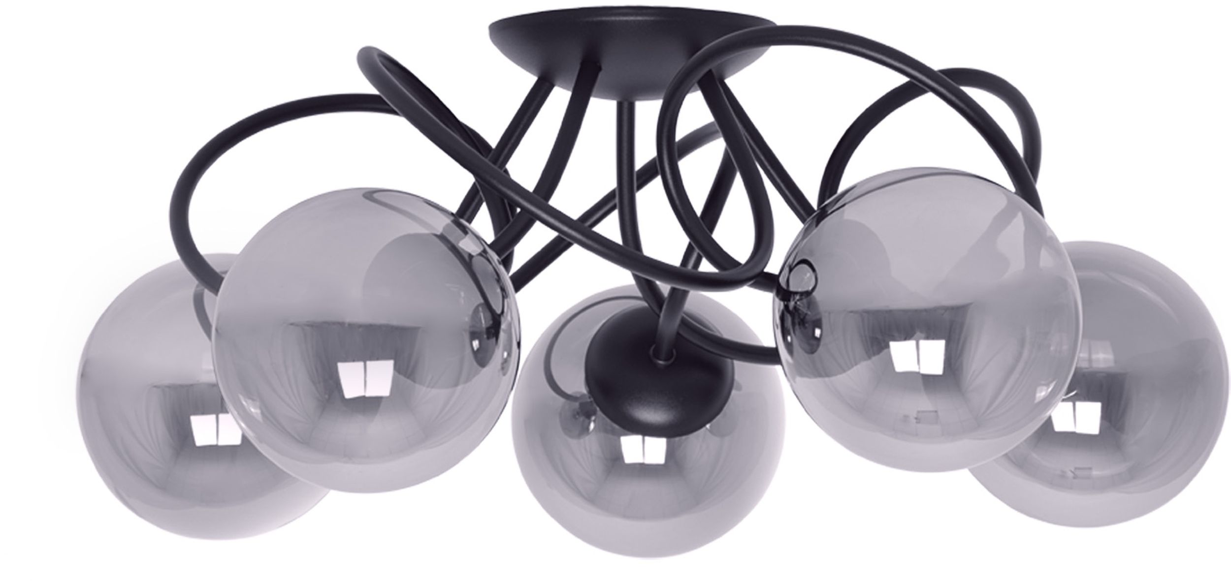 Kaja Rubi Deckenlampe 5x40 W schwarz-graphit K-5117