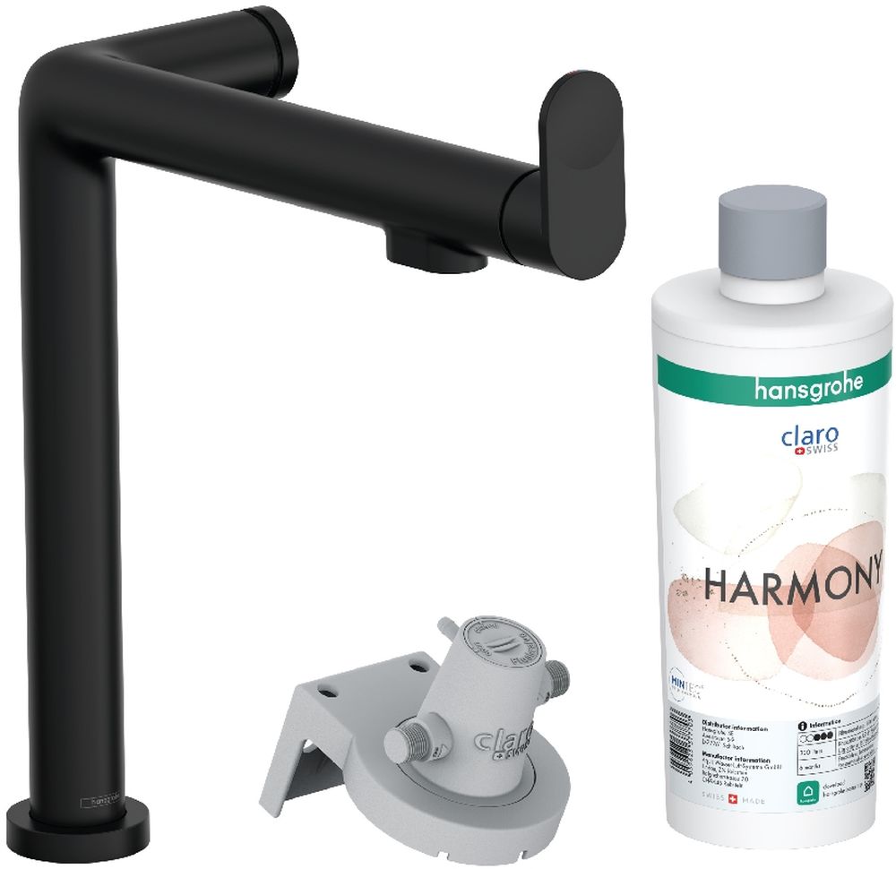 Hansgrohe Aqittura M91 Küchenarmatur mit Filter Stehend schwarz 76802670