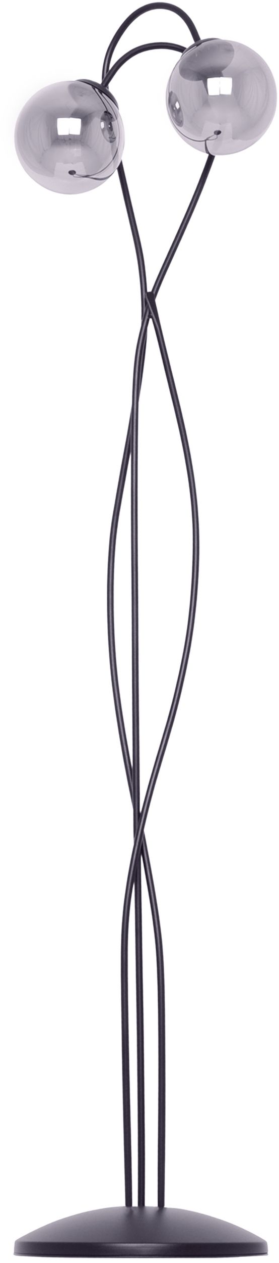 Kaja Rubi Stehlampe 2x40 W schwarz-graphit K-5119