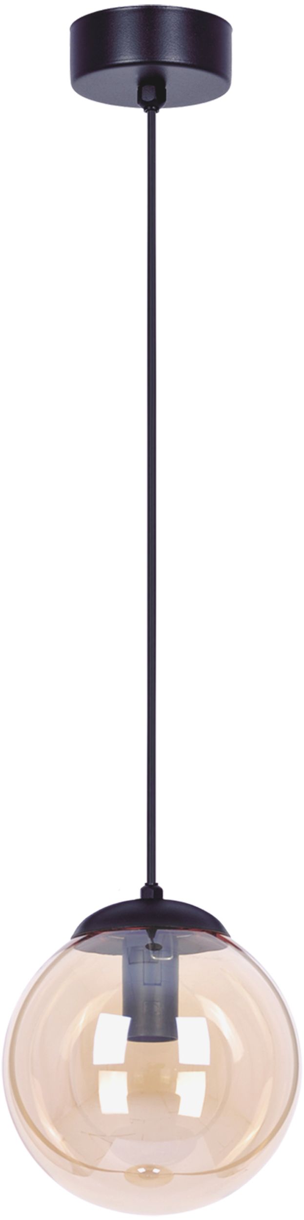 Kaja Delta Pendelleuchte 1x40 W schwarz-bernstein K-5160