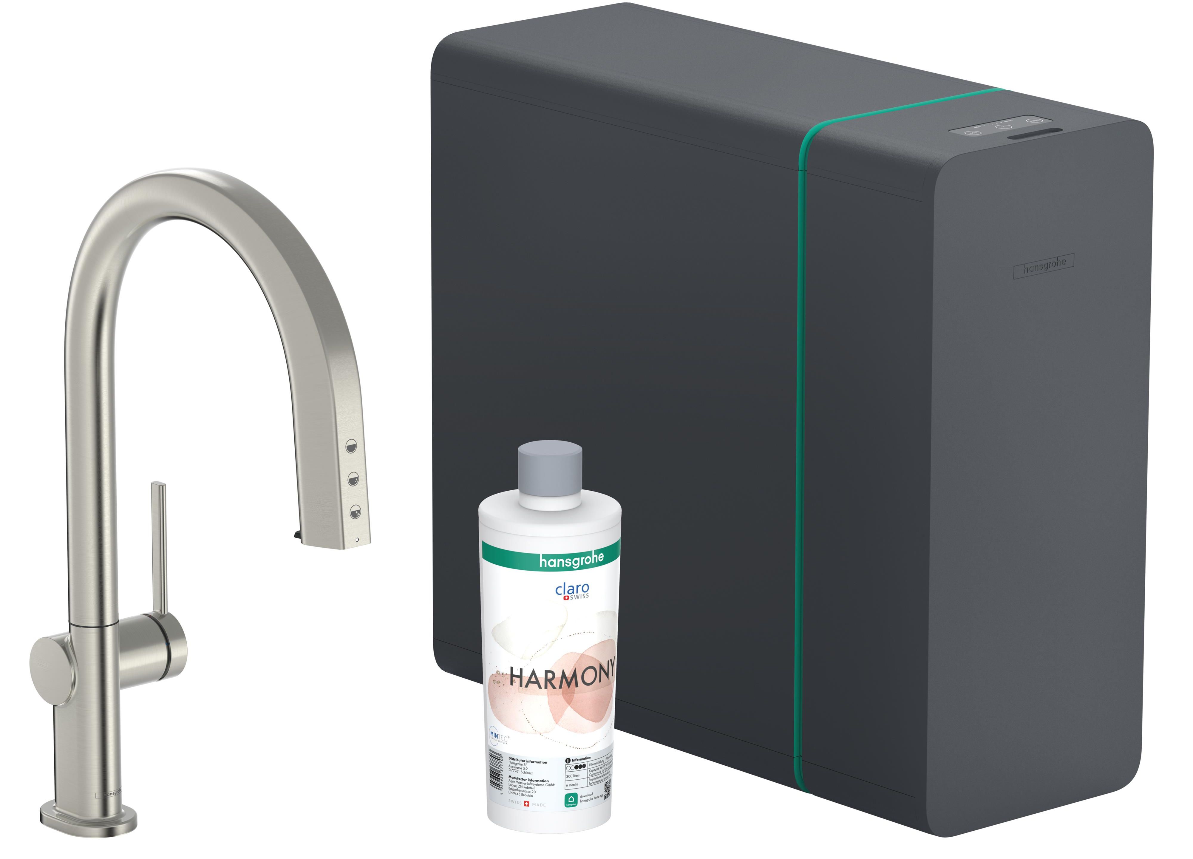 Hansgrohe Aqittura M91 Küchenarmatur mit Filter Stehend edelstahl 76836800