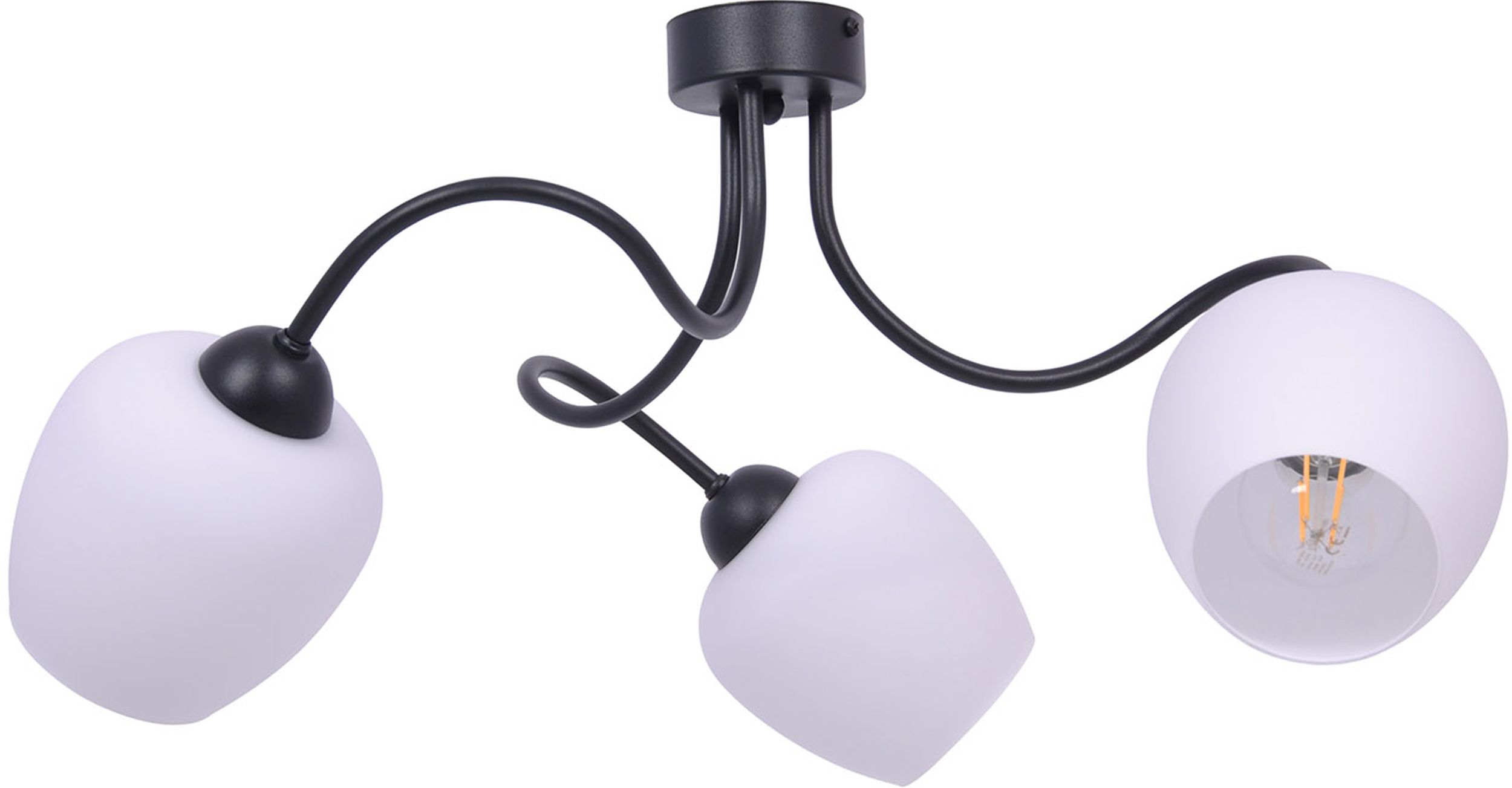 Kaja Bella Deckenlampe 3x60 W weiß-schwarz K-5185