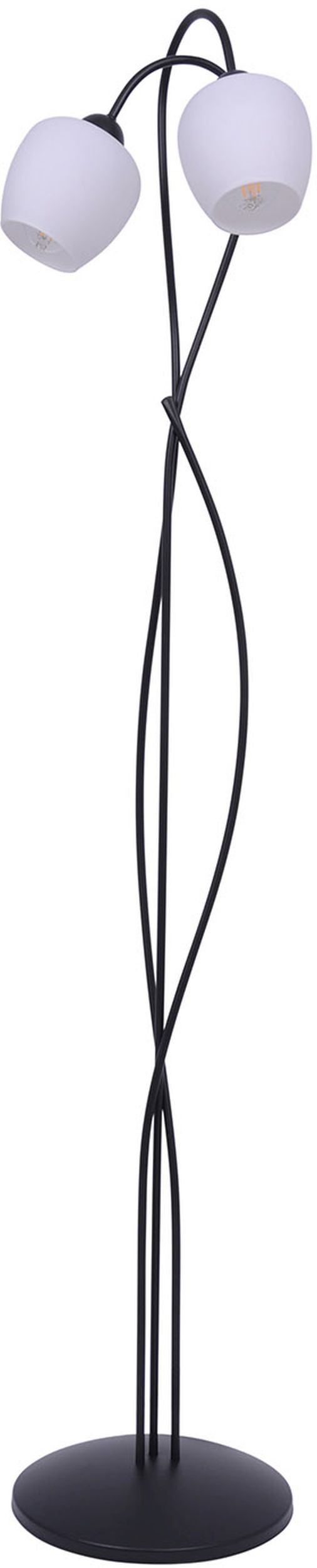 Kaja Bella Stehlampe 2x60 W weiß-schwarz K-5188