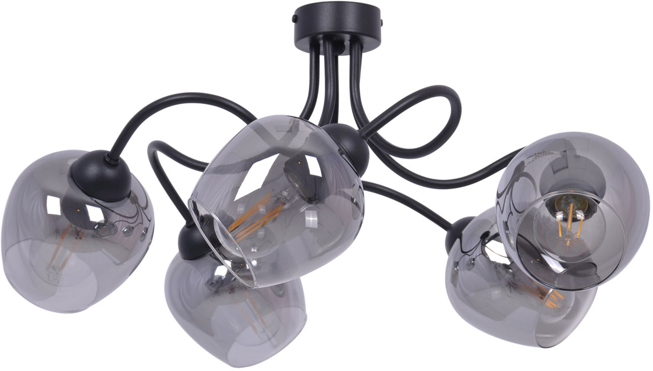 Kaja Sara Deckenlampe 5x60 W weiß-graphit K-5196