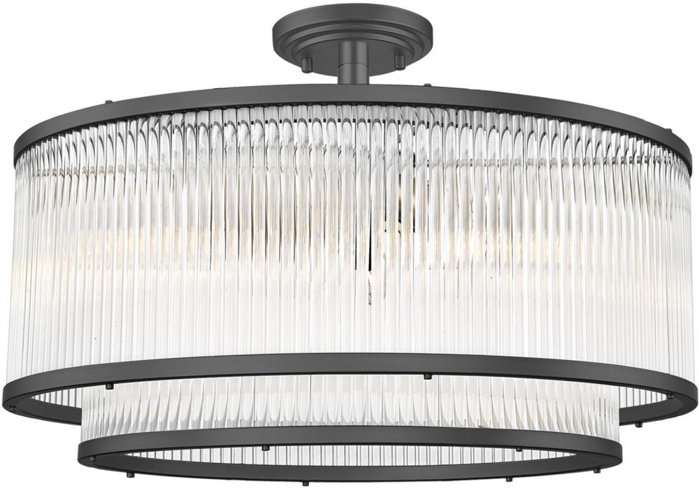 Zuma Line Sergio Deckenlampe 6x60 W schwarz-transparent C0528-06H-P7AC