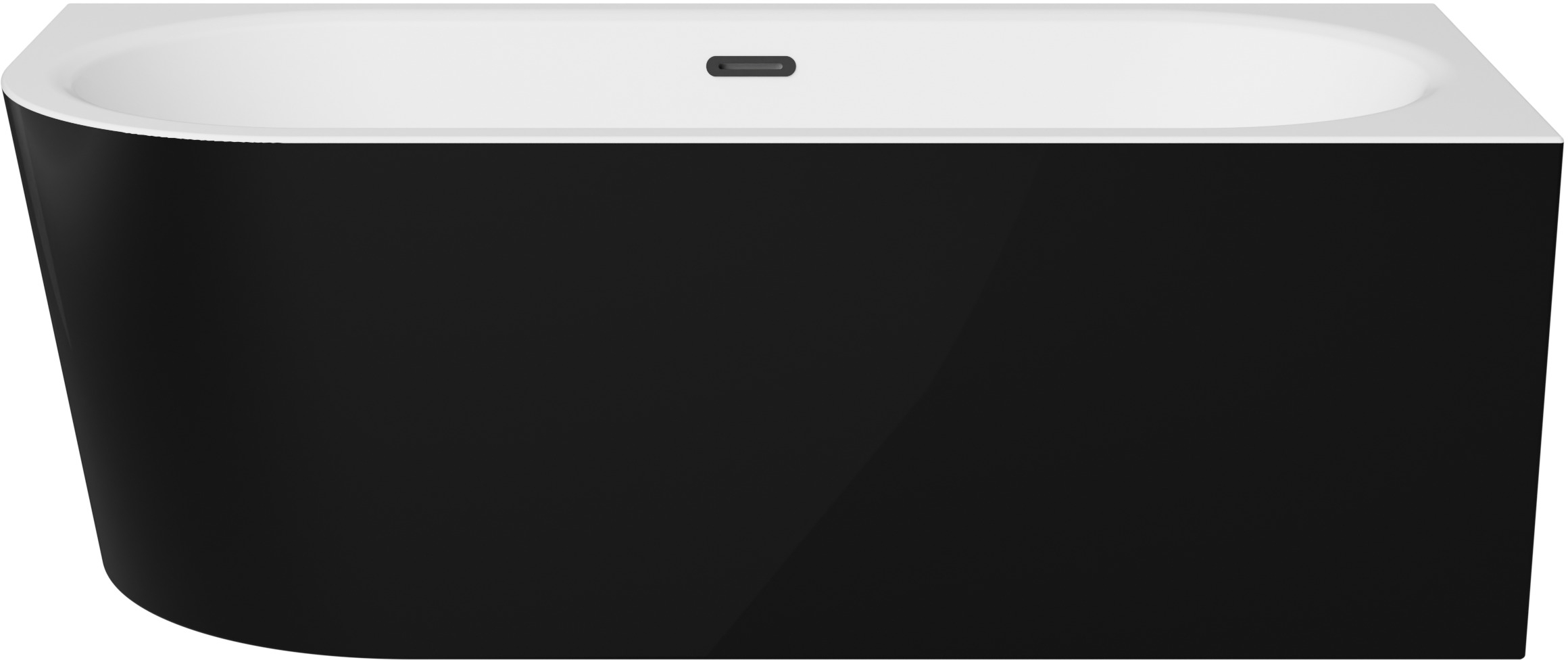 Besco Avita A-Line Wandmontierte Badewanne 149.6x74.7 cm rechteckig zweifarbig #WAA-15ABPCS