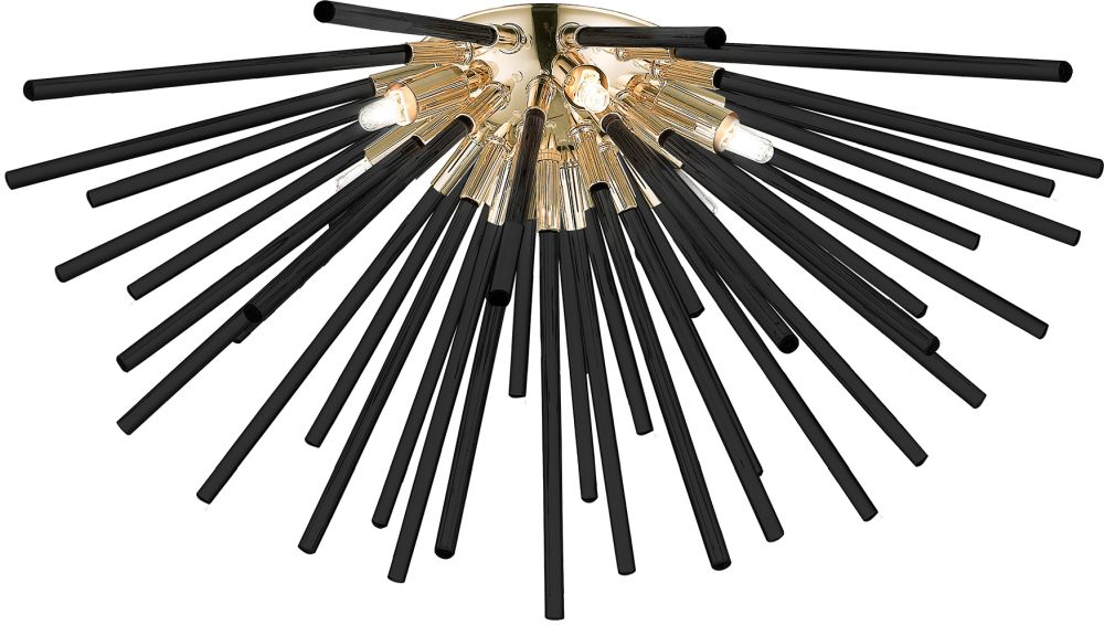 Zuma Line Urchin Deckenlampe 6x42 W schwarz-gold C0491-06B-F7BC
