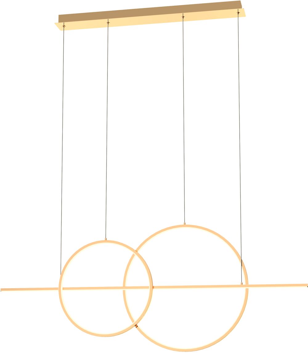 Zuma Line Cholet Pendelleuchte 1x34 W gold MD7358-2A-3GT