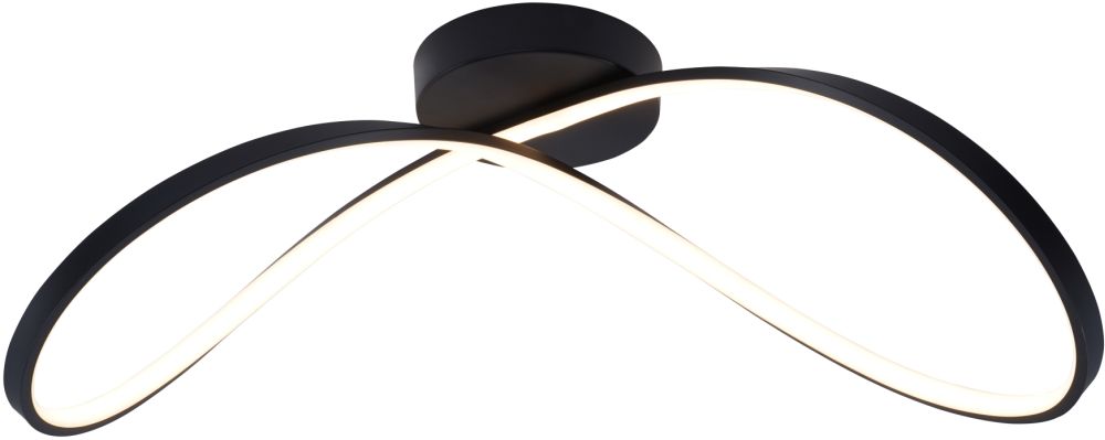 Zuma Line Erda Deckenlampe 1x45 W schwarz 19600C-BK