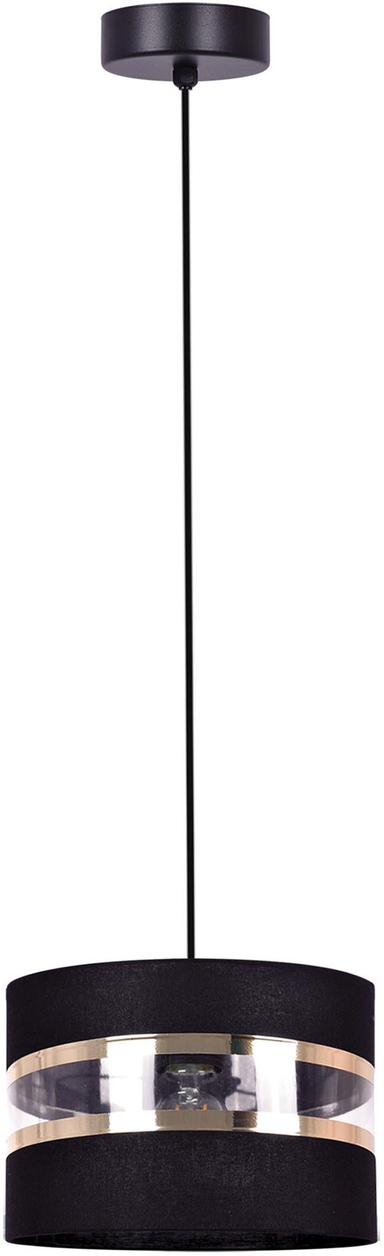Kaja Nicea Pendelleuchte 1x40 W schwarz-transparent-gold K-5200