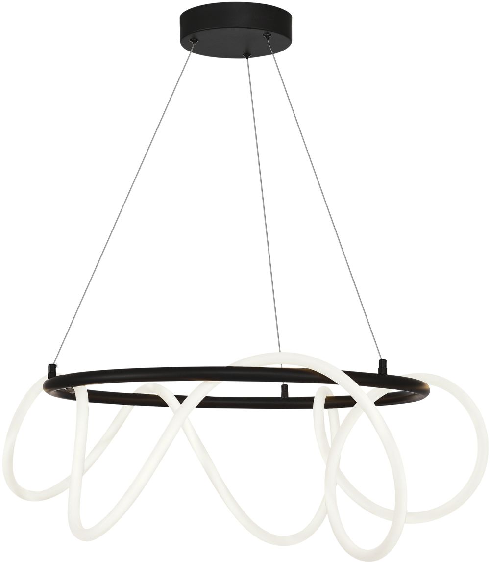 Zuma Line Balbo Pendelleuchte 1x58 W schwarz 20006PL-BK