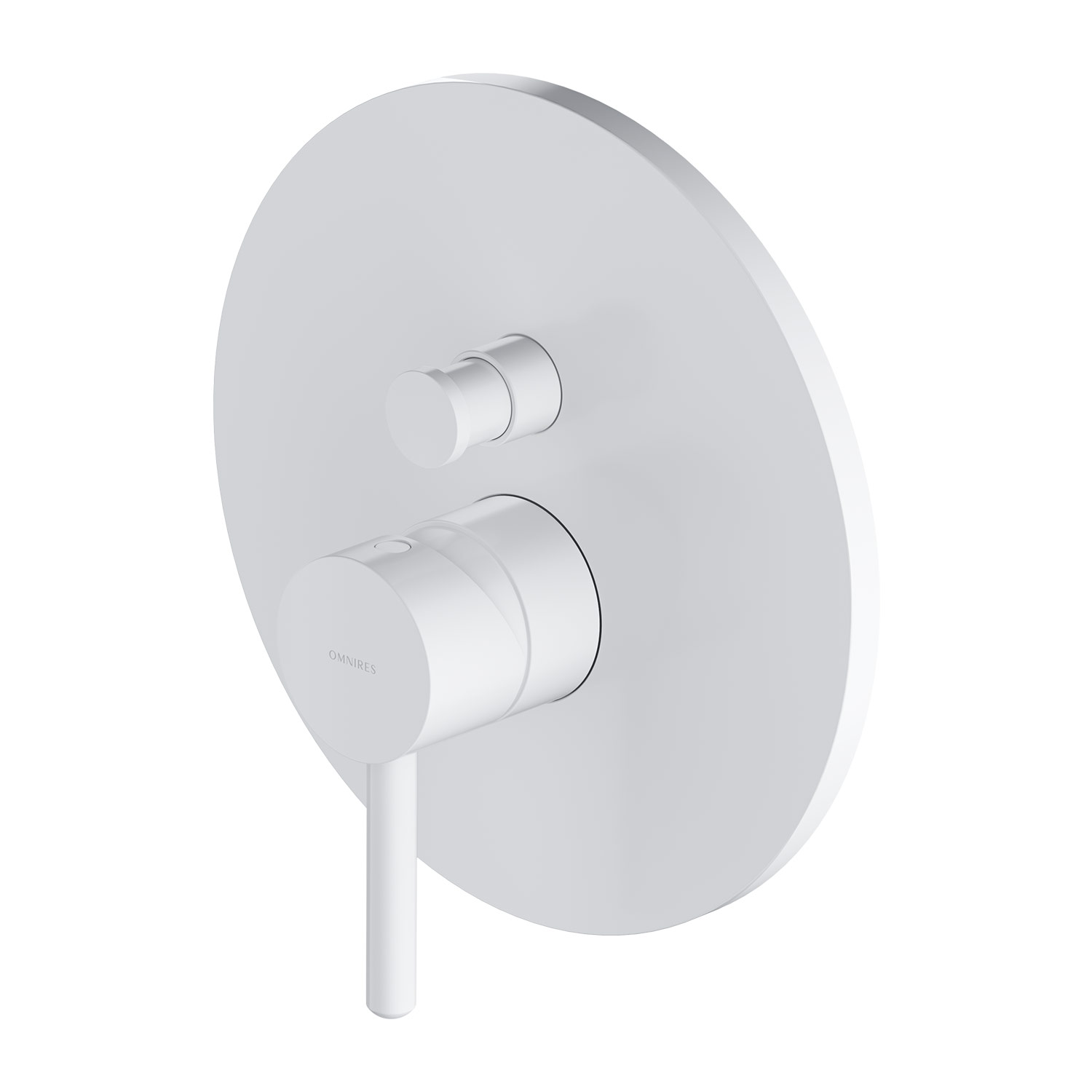 Omnires Y Badewannen- und Duscharmatur Unterputz weiß Y1235WM