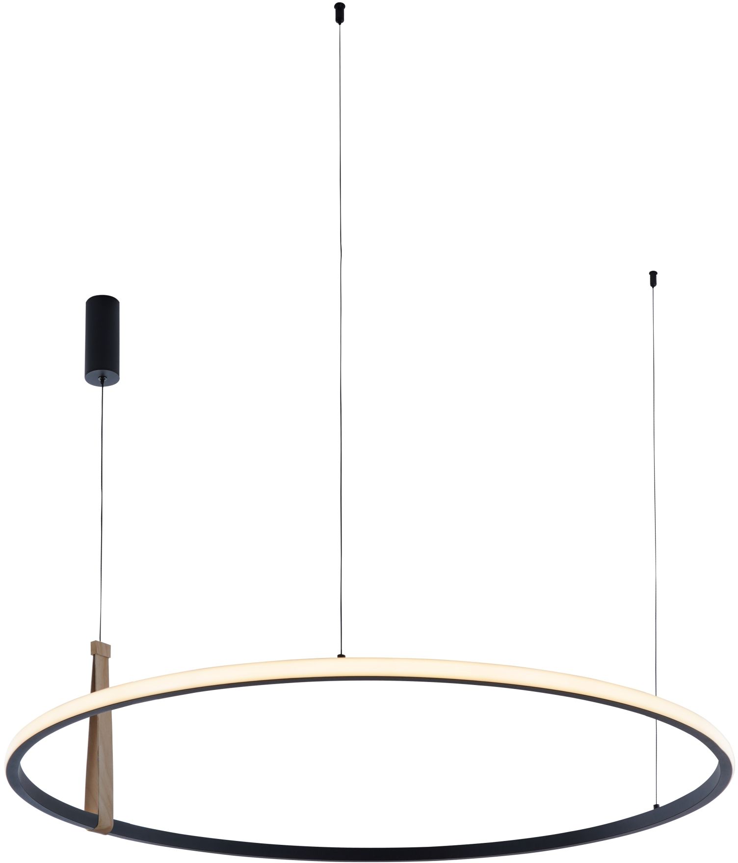 Zuma Line Wood Claud Pendelleuchte 1x42 W schwarz-holz 22808-WOOD