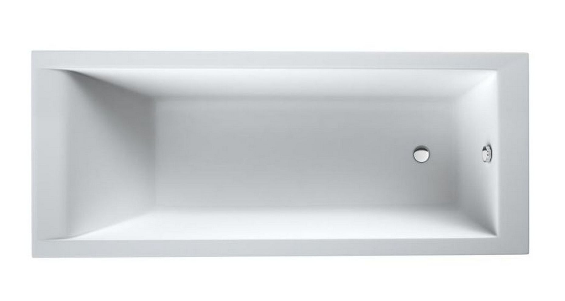 Schedline Maio Rechteckige Badewanne 170x70 cm weiß 3WST.M2P-17070