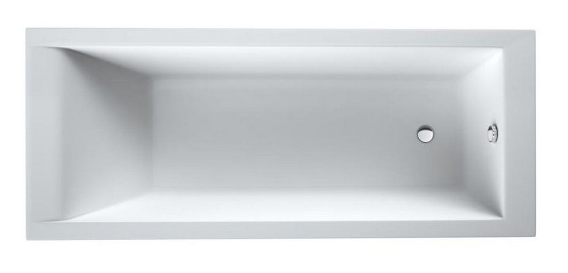 Schedline Maio Rechteckige Badewanne 160x70 cm weiß 3WST.M2P-16070