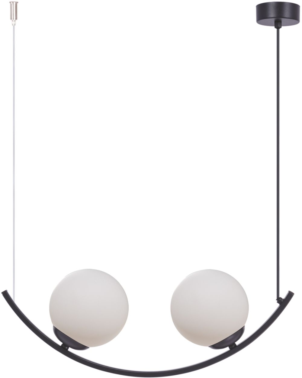 Zuma Line Wave Pendelleuchte 2x8 W weiß-schwarz 5012