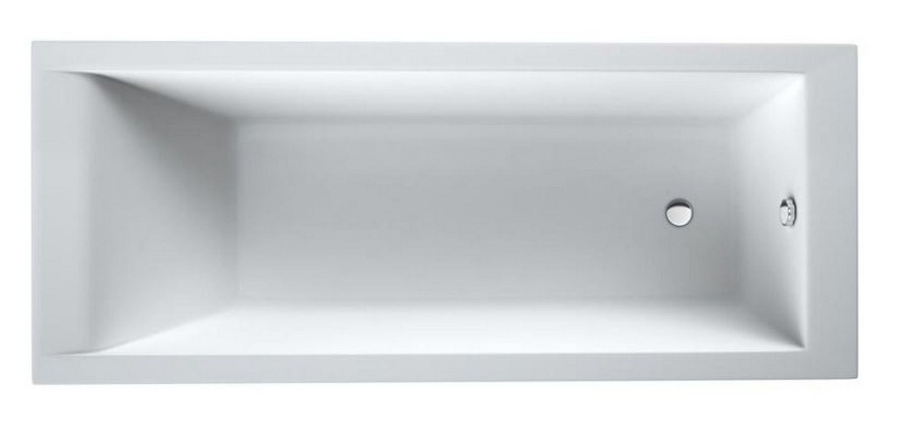 Schedline Maio Rechteckige Badewanne 150x70 cm weiß 3WST.M2P-15070